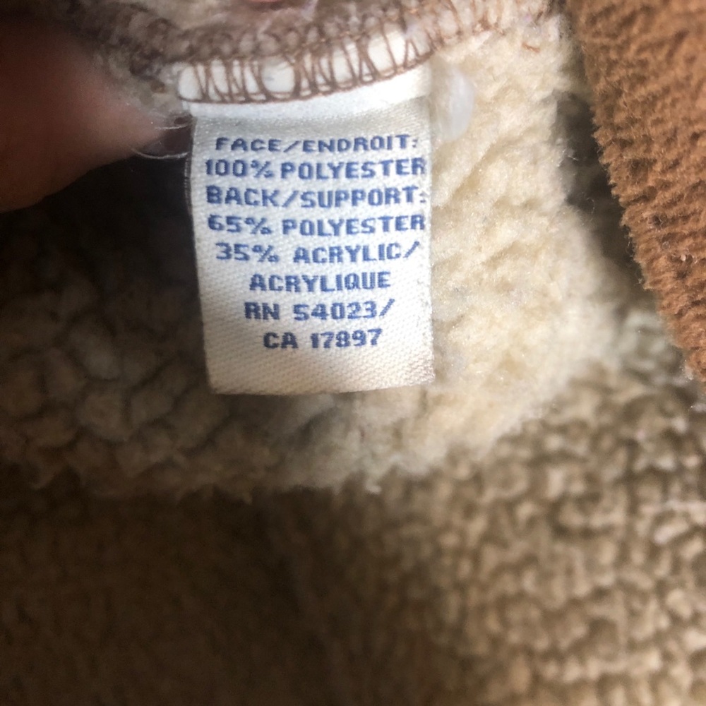 NWOT Sherpa Lined Brown Pea Coat - Picture 7 of 7
